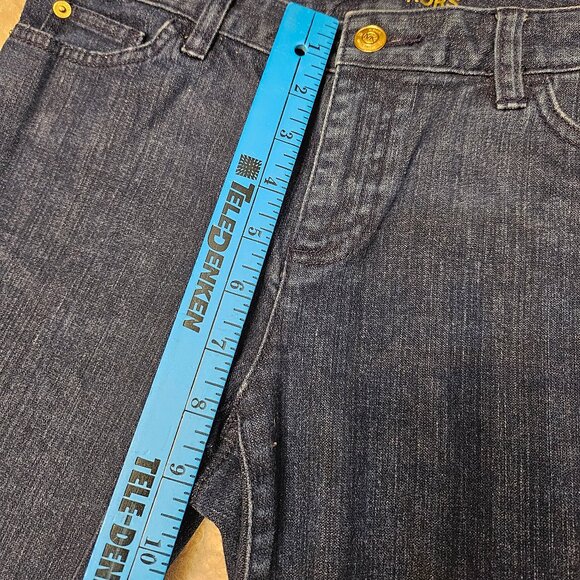 Michael Kors Women's Blue Skinny Blue Denim Jeggings Stretch Crop Size: 5/6 - Picture 6 of 9